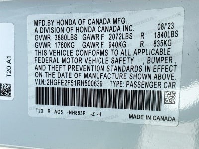 2024 Honda Civic Sport