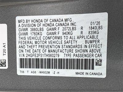 2026 Honda Civic Sport