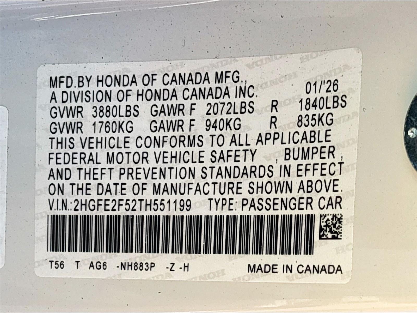 2026 Honda Civic Sport