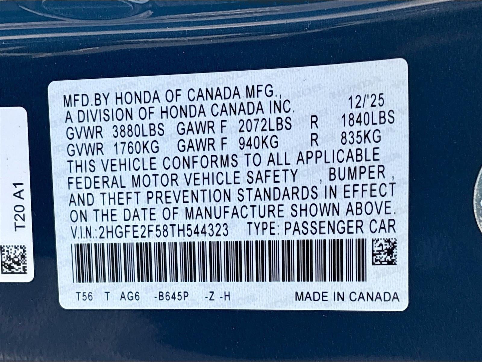 2026 Honda Civic Sport