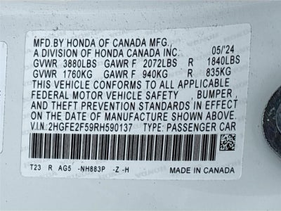 2024 Honda Civic Sport