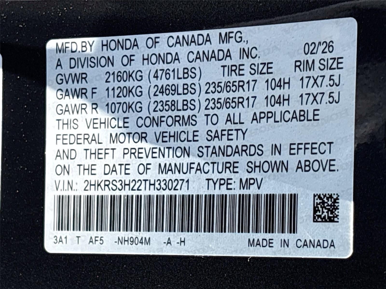 2026 Honda CR-V LX