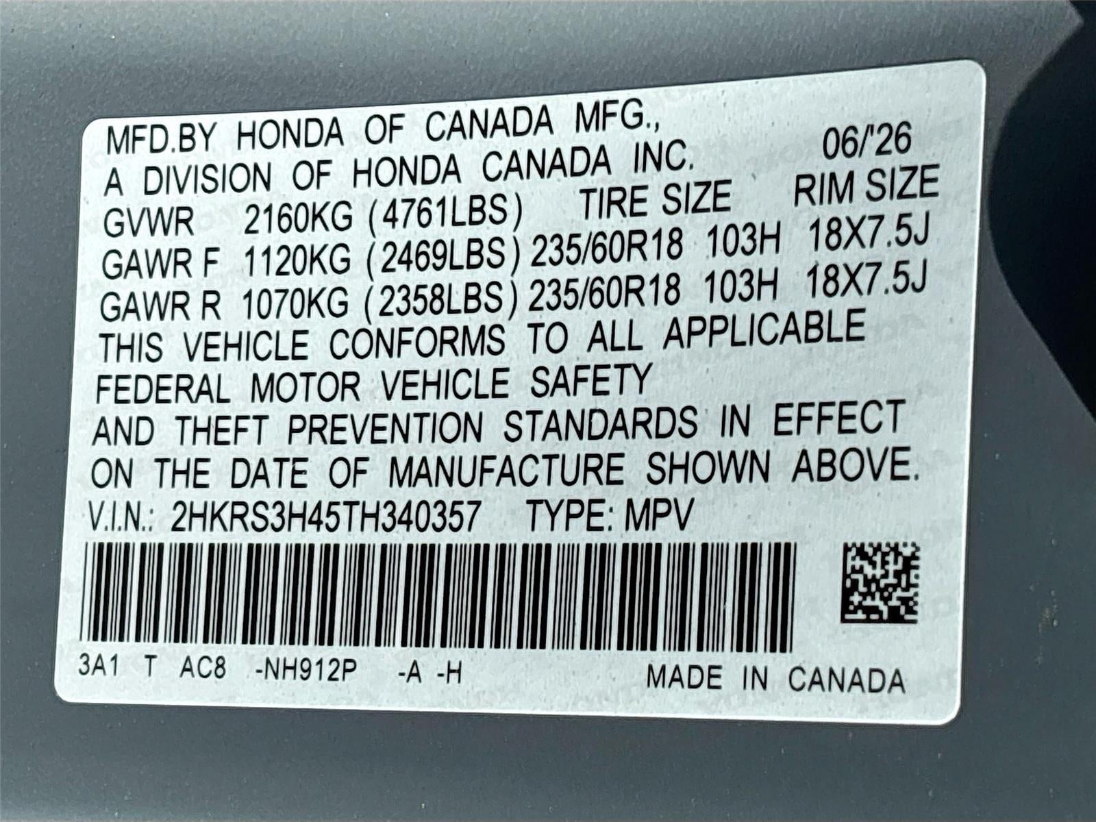 2026 Honda CR-V EX
