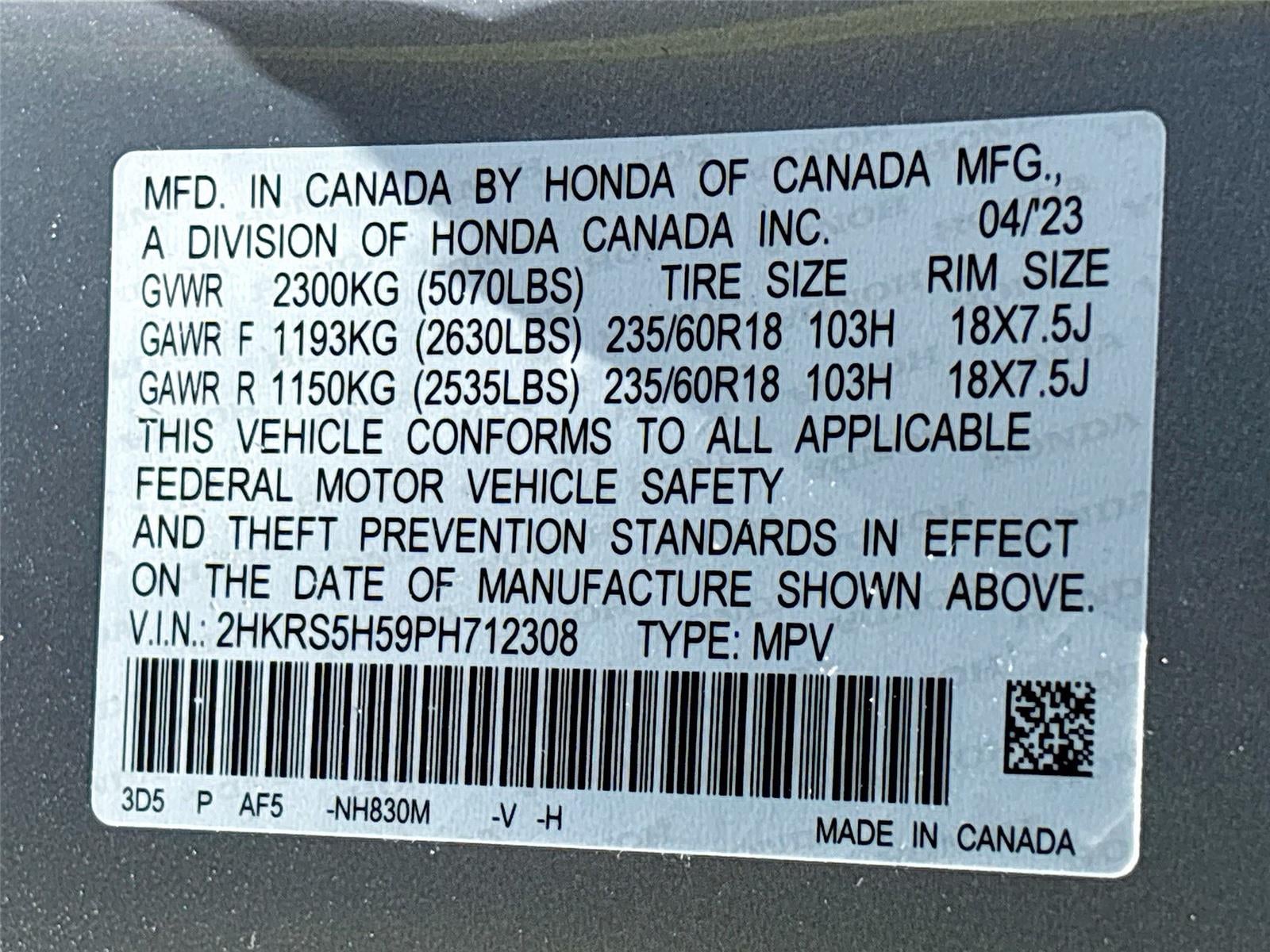 2023 Honda CR-V Hybrid Sport