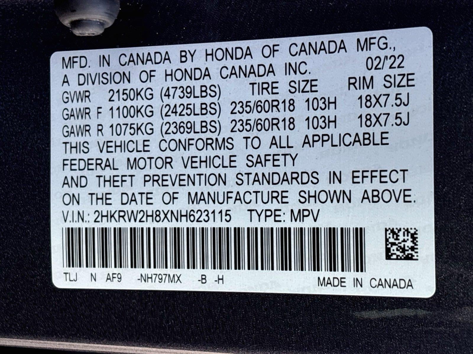 2022 Honda CR-V EX-L