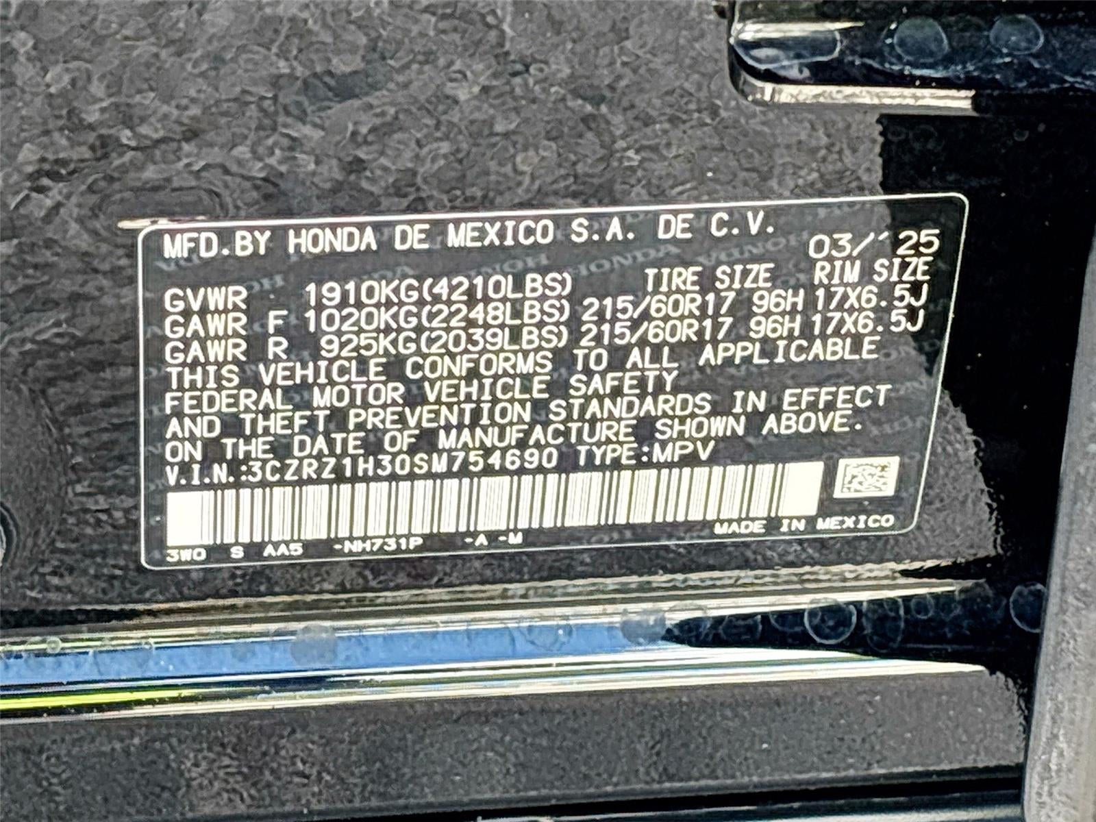2025 Honda HR-V LX