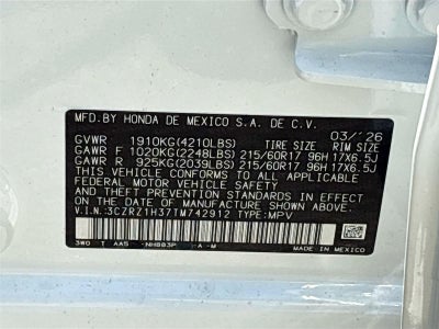 2026 Honda HR-V LX
