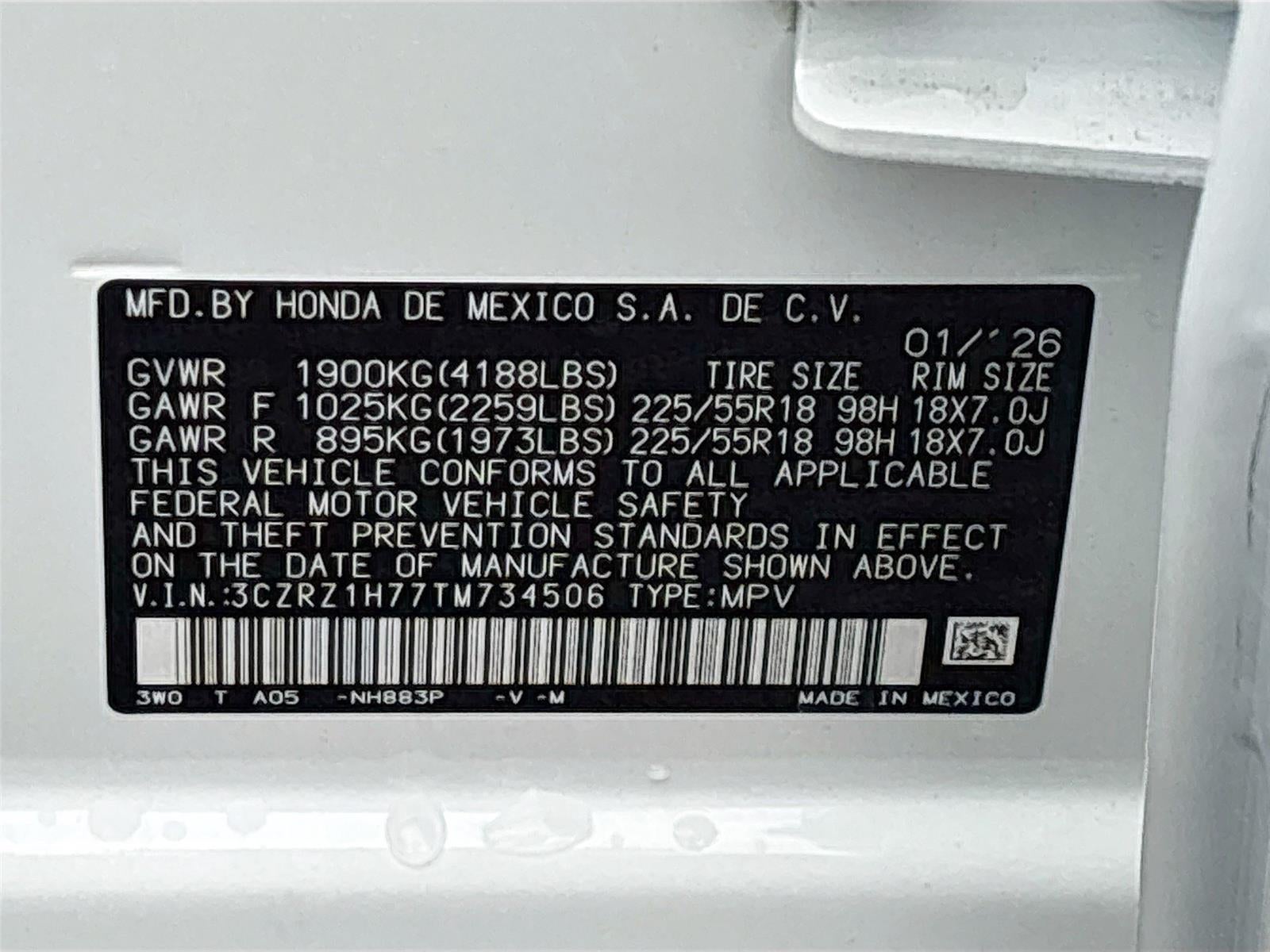 2026 Honda HR-V EX-L