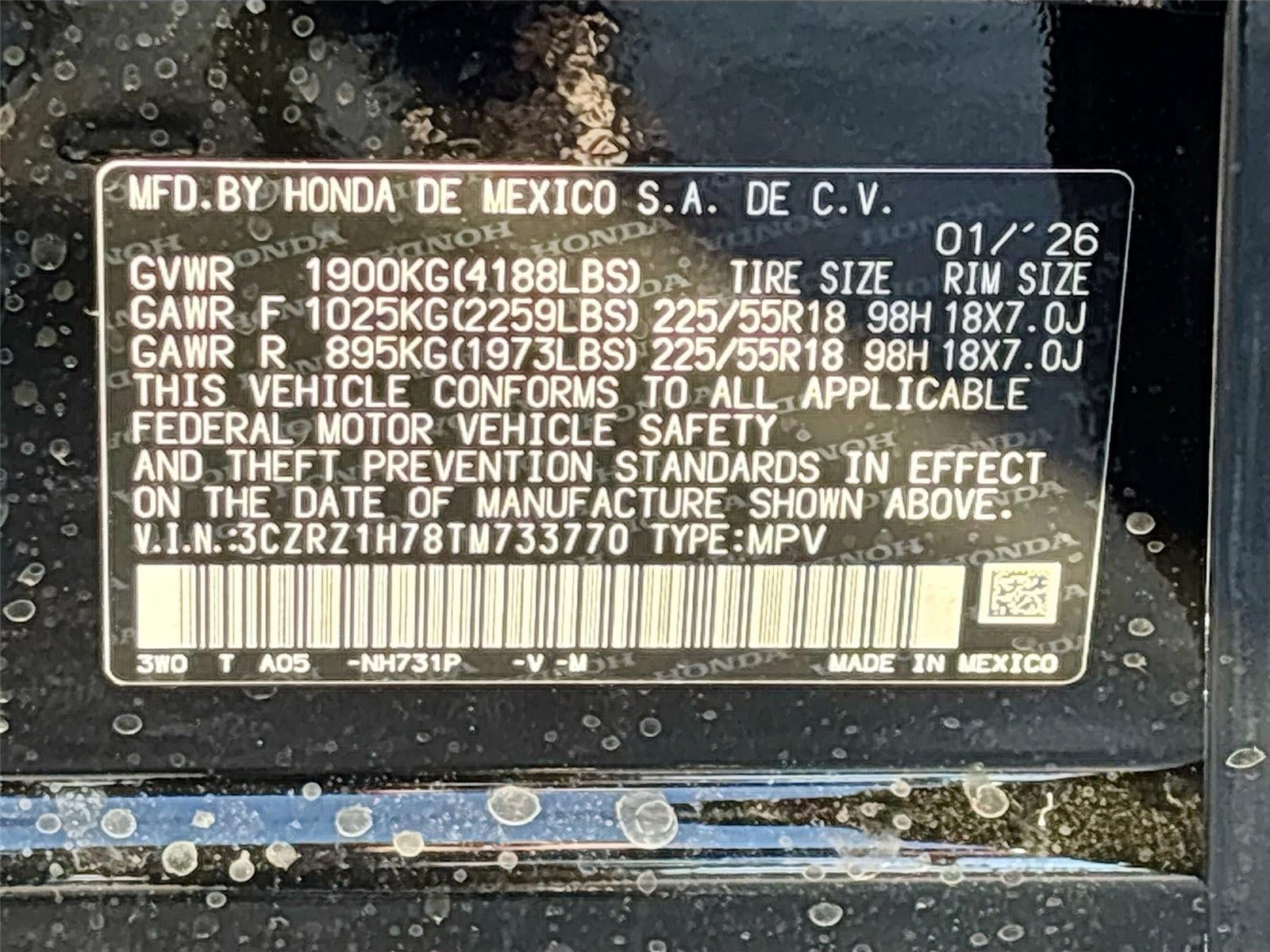 2026 Honda HR-V EX-L