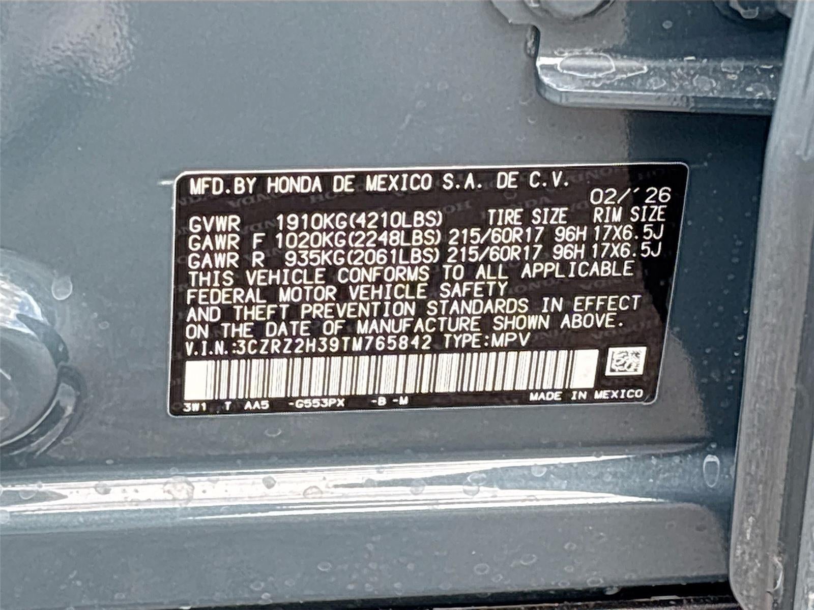 2026 Honda HR-V LX
