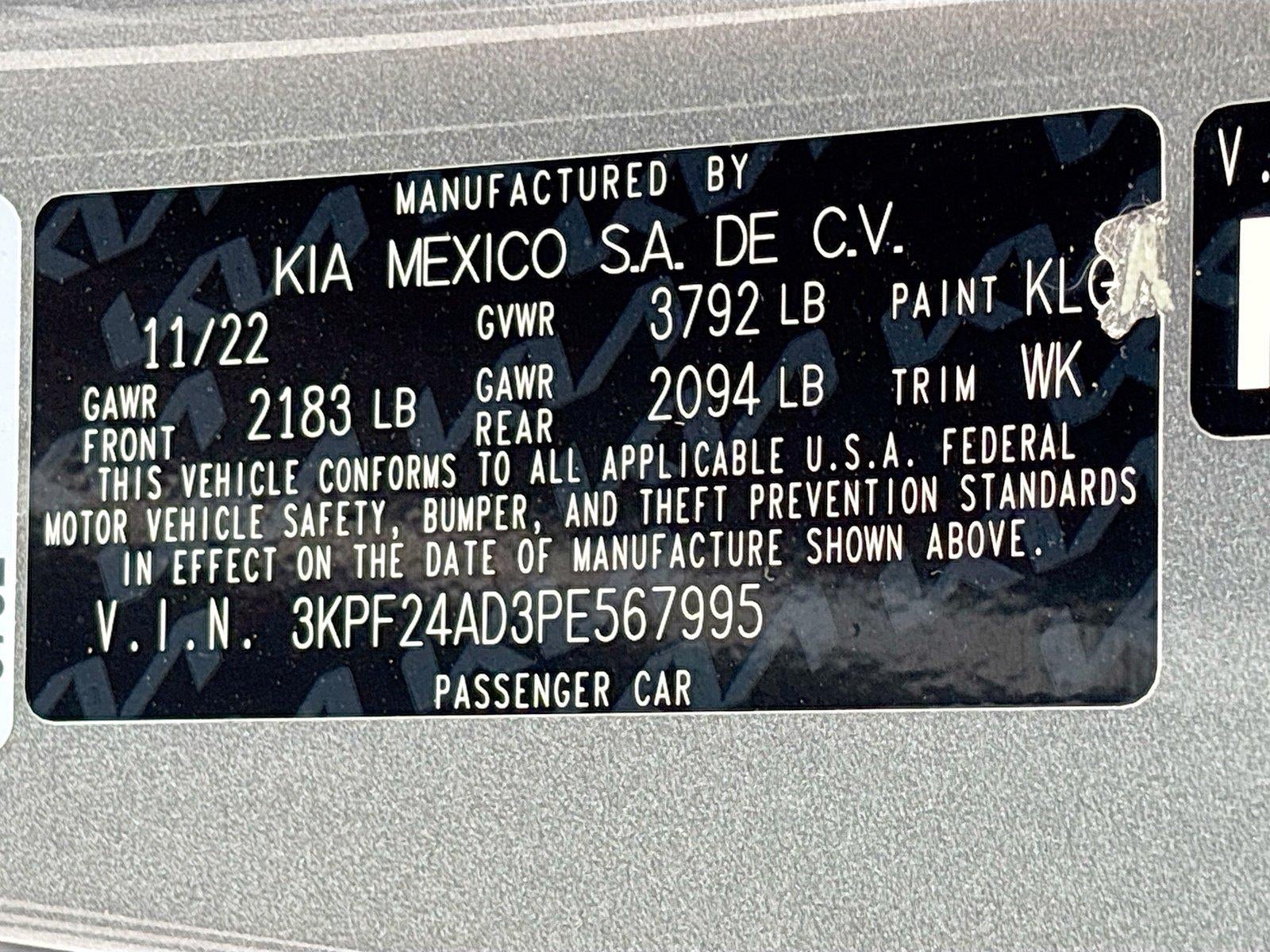 2023 Kia Forte LXS