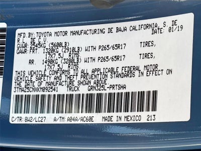 2019 Toyota Tacoma TRD Sport