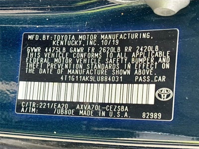 2020 Toyota Camry SE