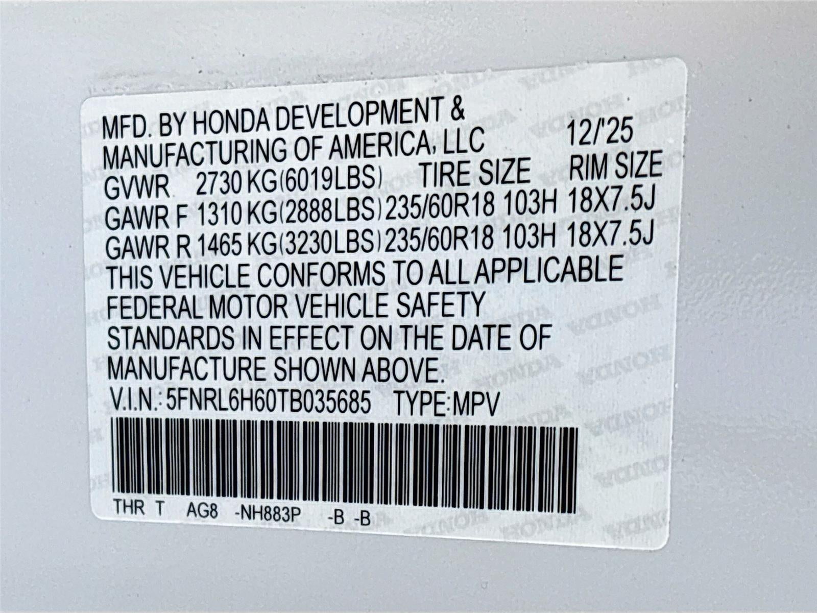 2026 Honda Odyssey EX-L