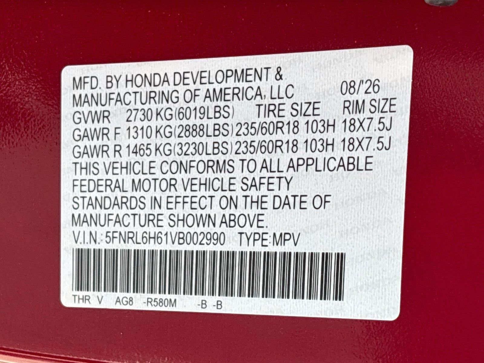 2027 Honda Odyssey EX-L