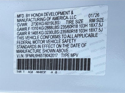 2026 Honda Odyssey EX-L