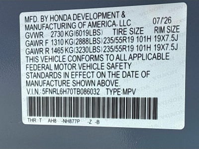 2026 Honda Odyssey Sport-L