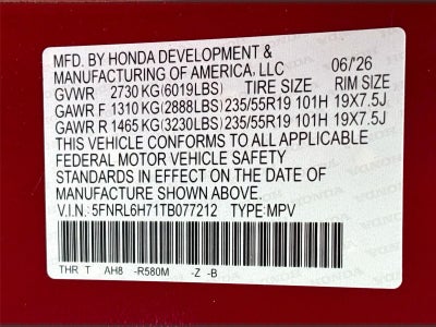 2026 Honda Odyssey Sport-L