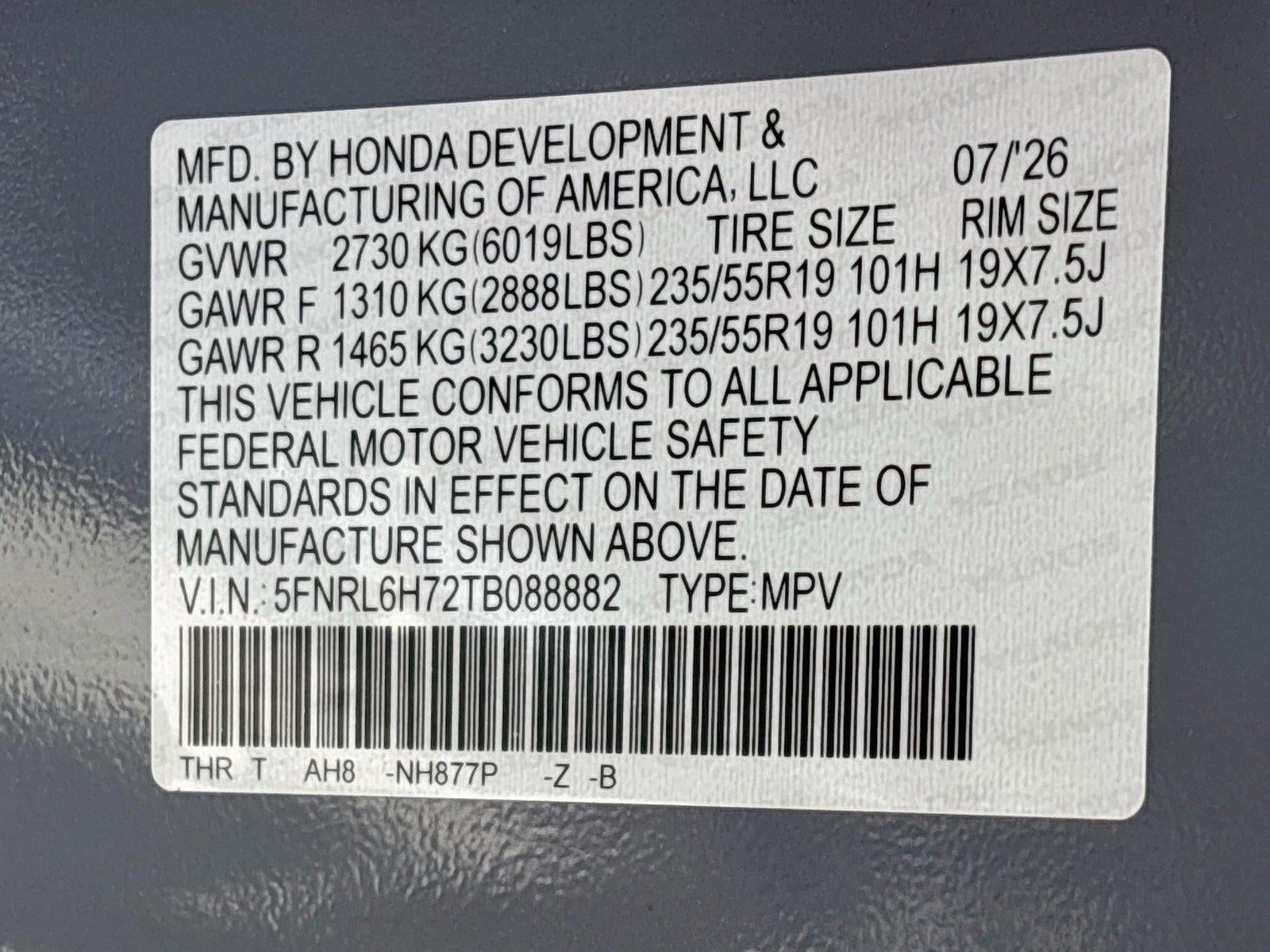 2026 Honda Odyssey Sport-L