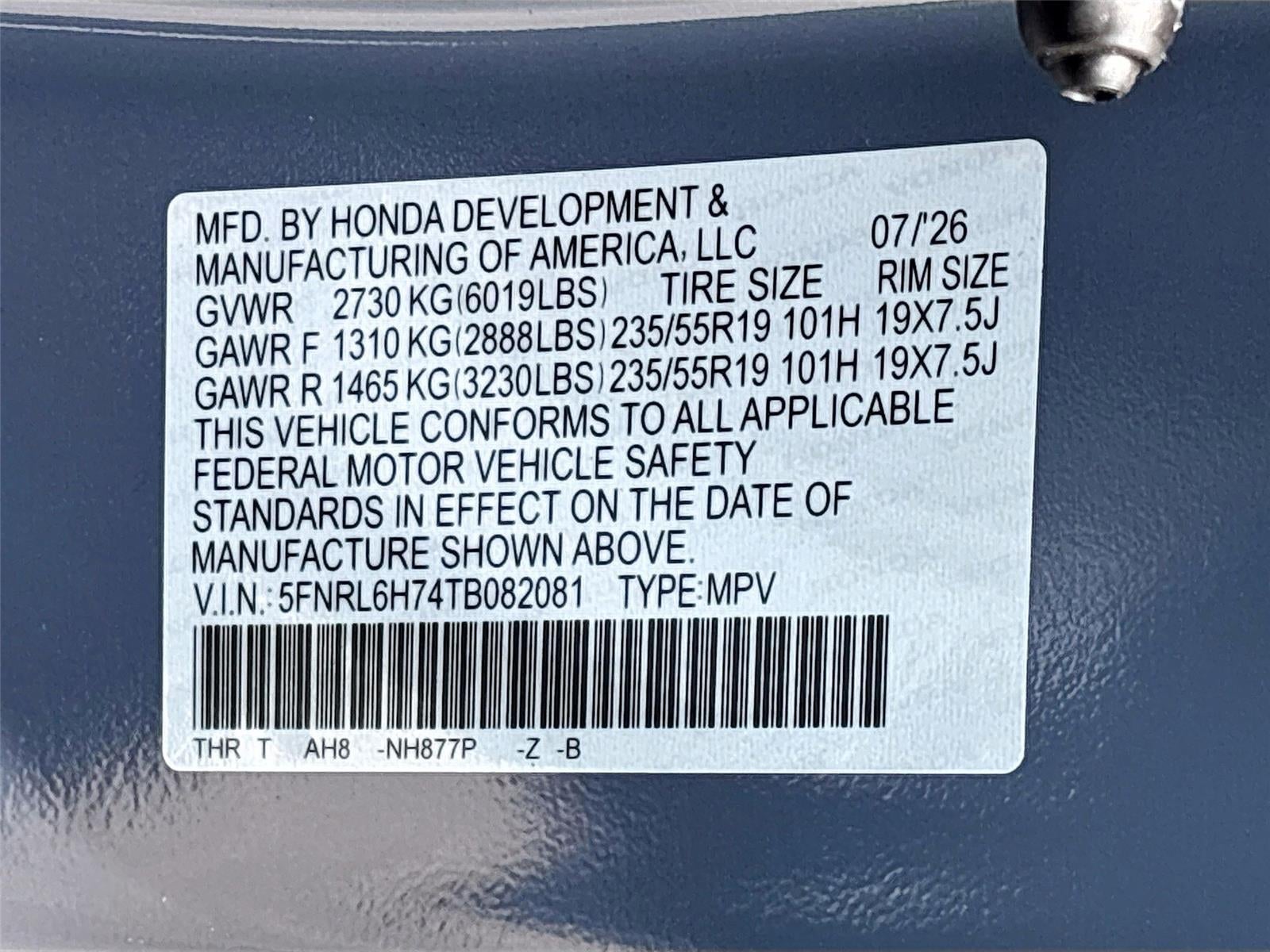 2026 Honda Odyssey Sport-L