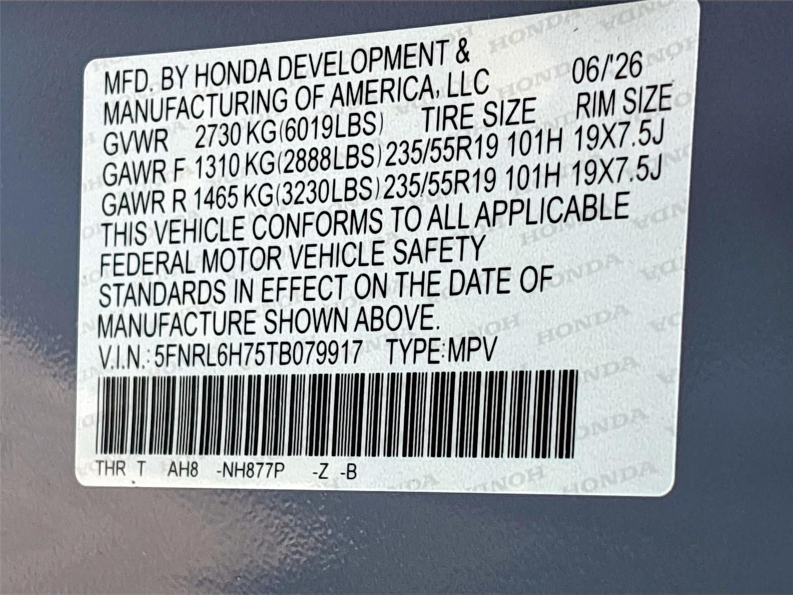 2026 Honda Odyssey Sport-L