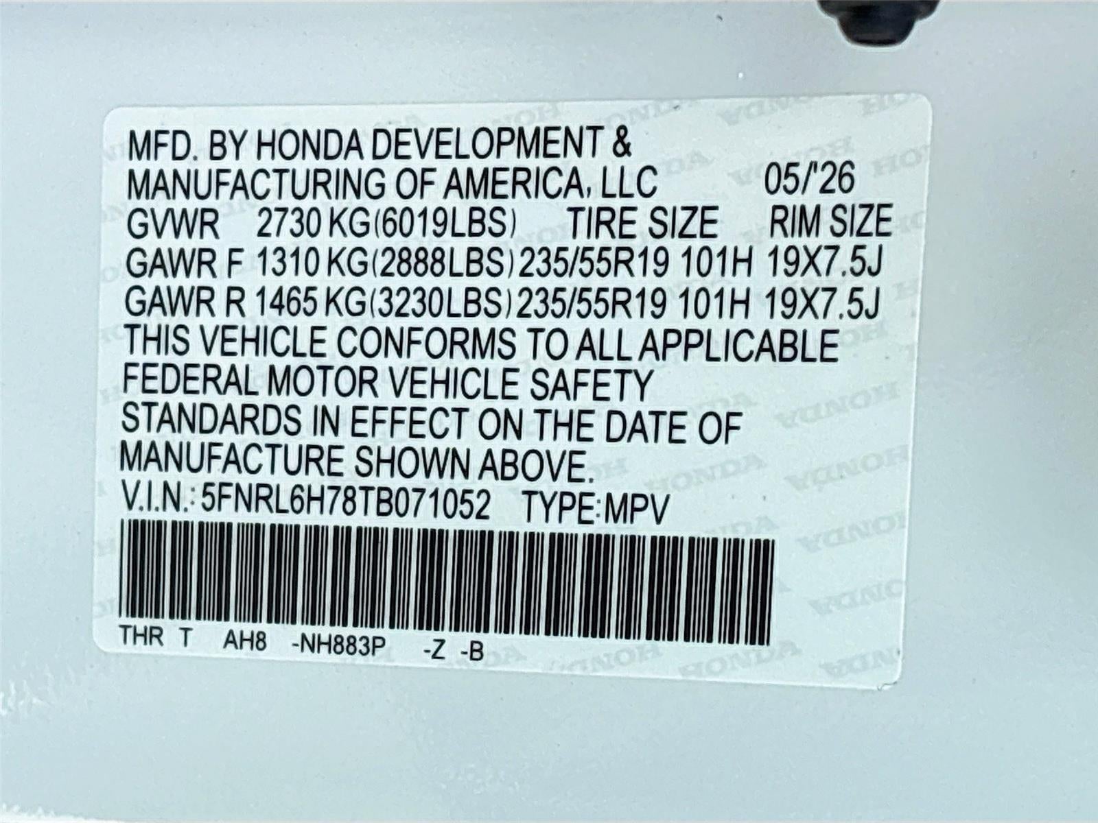 2026 Honda Odyssey Sport-L