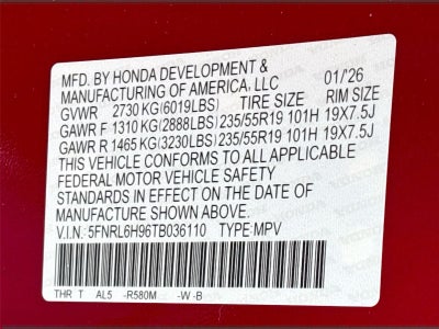 2026 Honda Odyssey Elite