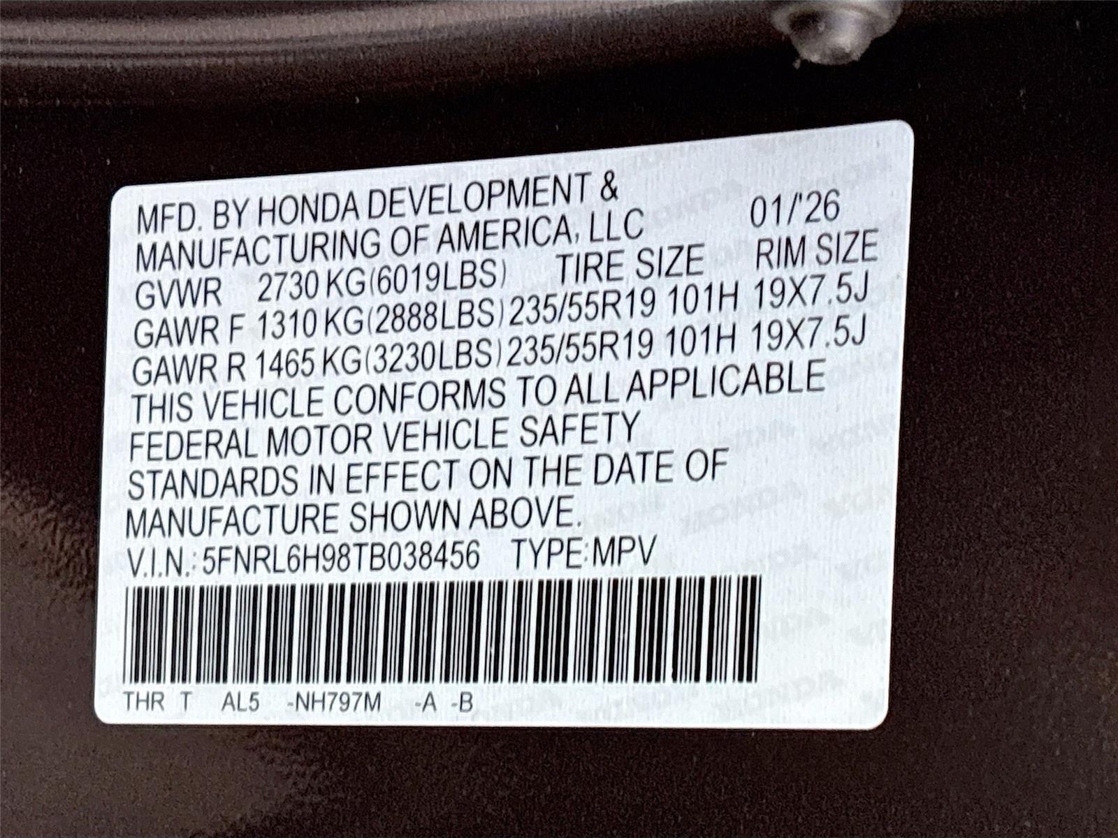 2026 Honda Odyssey Elite