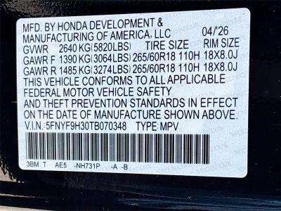 2026 Honda Passport RTL