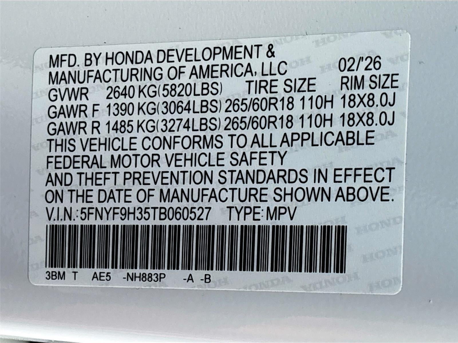 2026 Honda Passport RTL