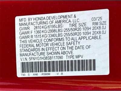 2025 Honda Pilot Sport