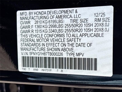 2026 Honda Pilot Elite