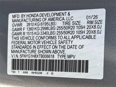 2026 Honda Pilot Elite