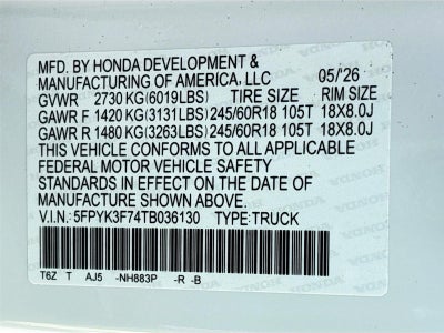 2026 Honda Ridgeline TrailSport S