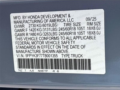 2026 Honda Ridgeline TrailSport S