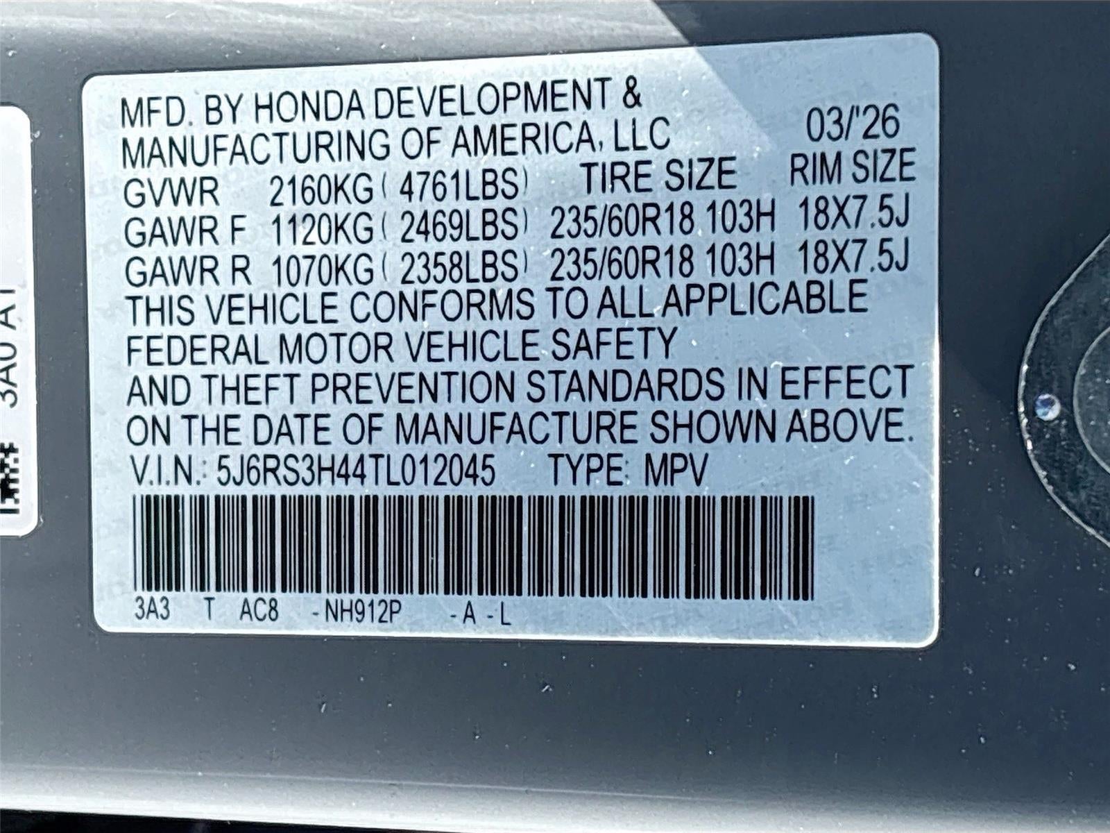 2026 Honda CR-V EX