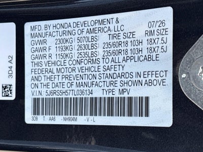 2026 Honda CR-V Hybrid Sport