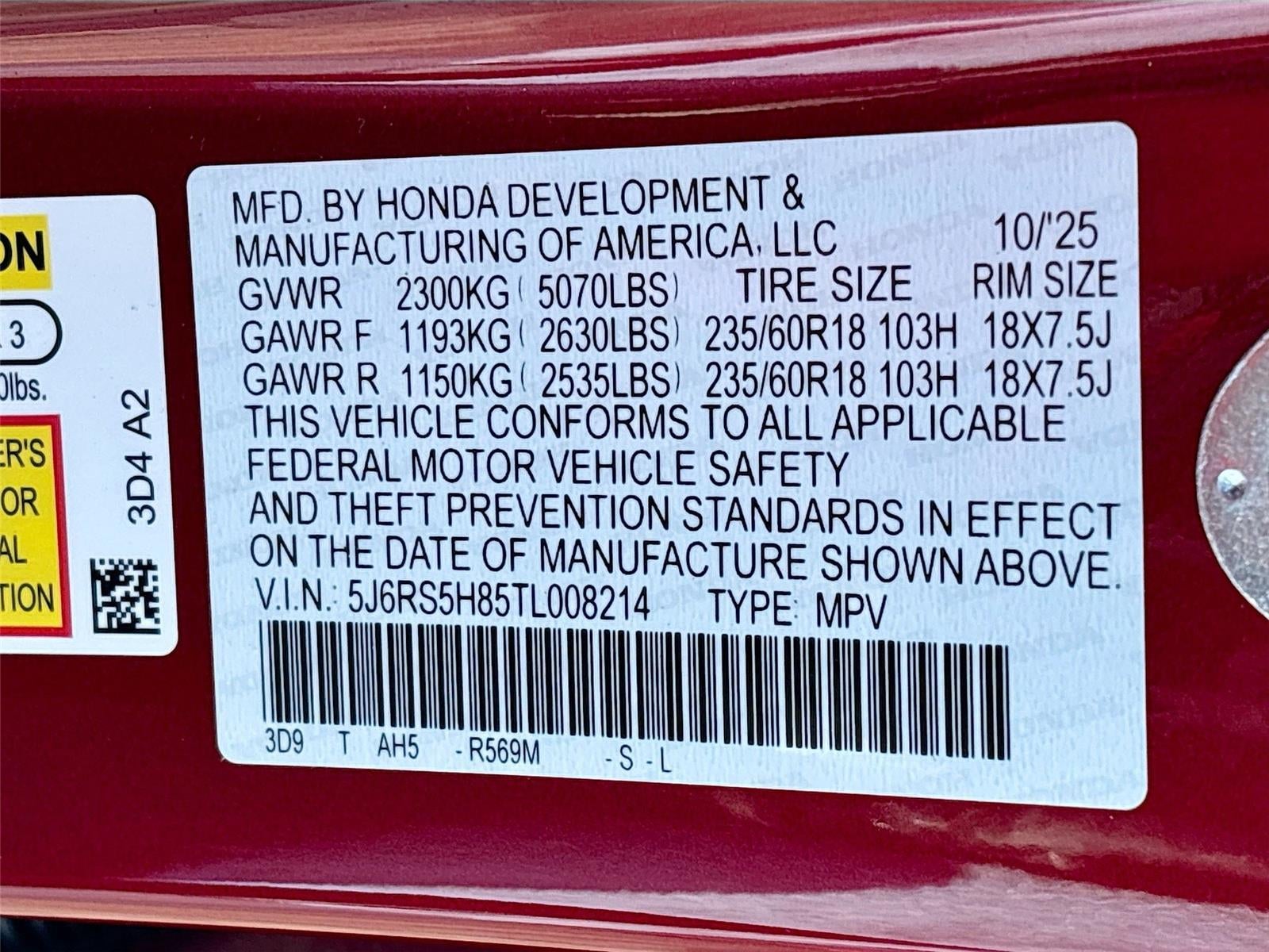 2026 Honda CR-V Hybrid Sport-L