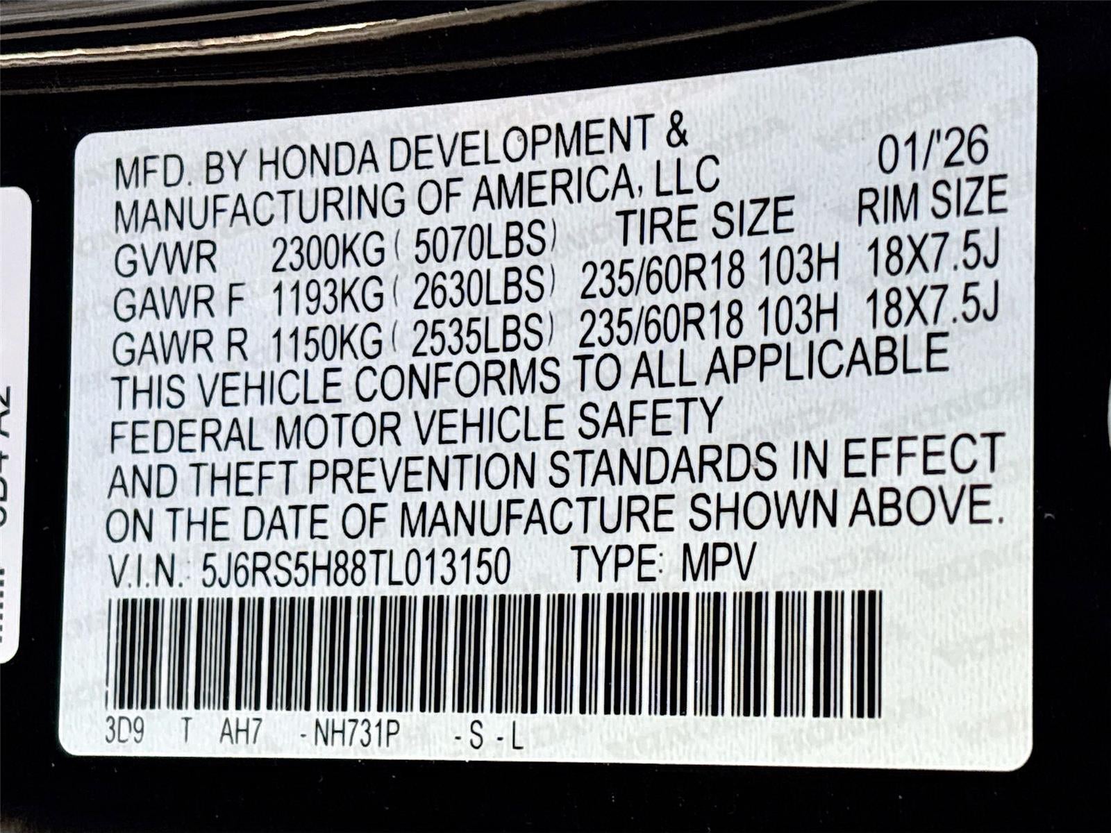 2026 Honda CR-V Hybrid Sport-L