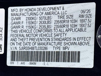 2026 Honda Cr-V Hybrid Sport-L