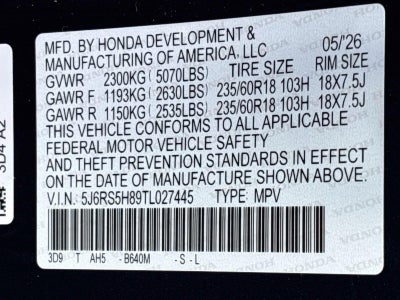 2026 Honda CR-V Hybrid Sport-L