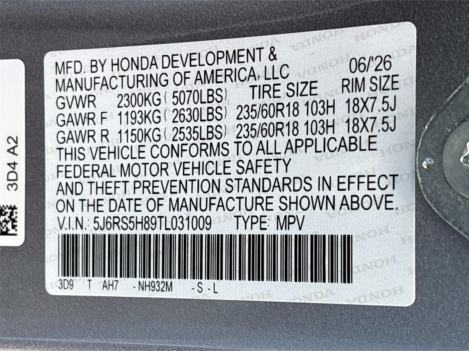 2026 Honda CR-V Hybrid Sport-L