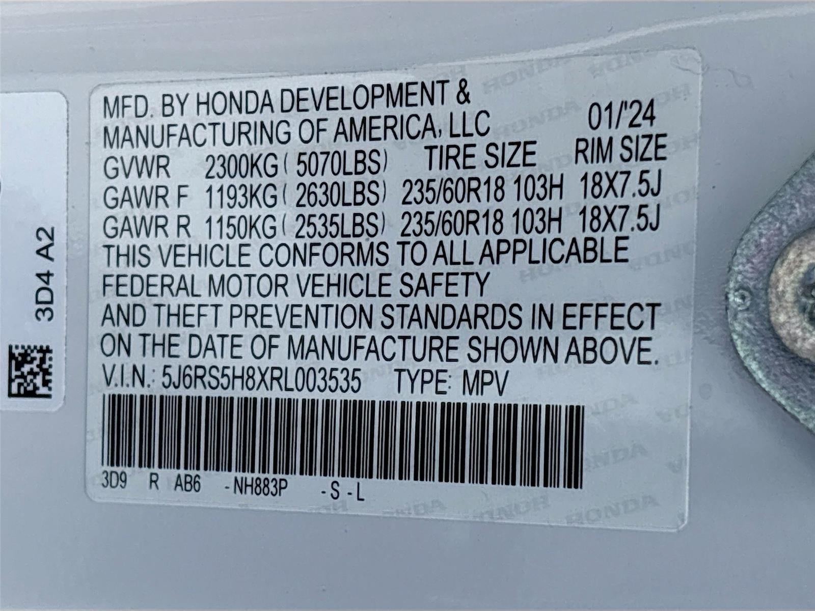 2024 Honda CR-V Hybrid Sport-L