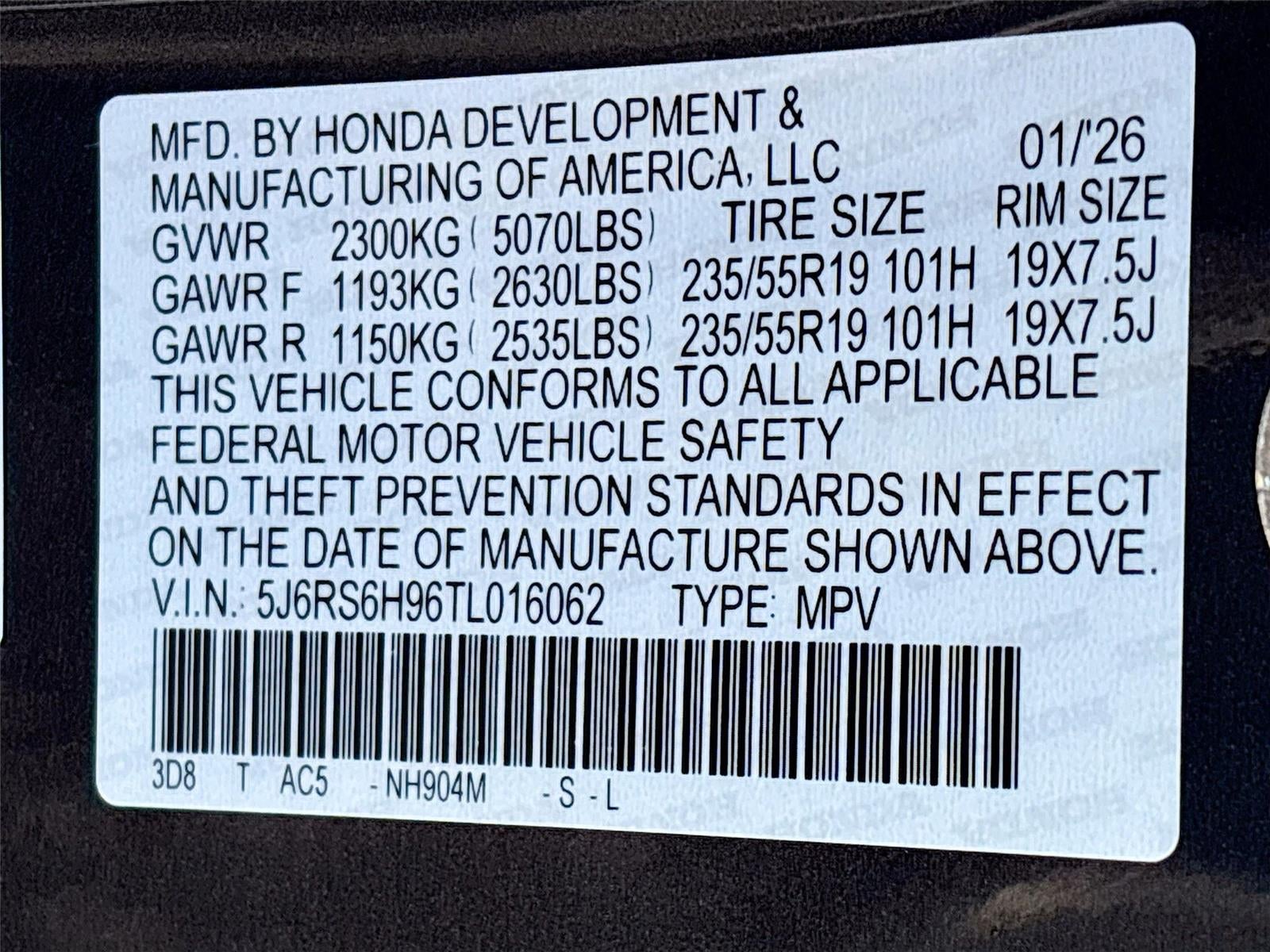 2026 Honda CR-V Hybrid Sport Touring