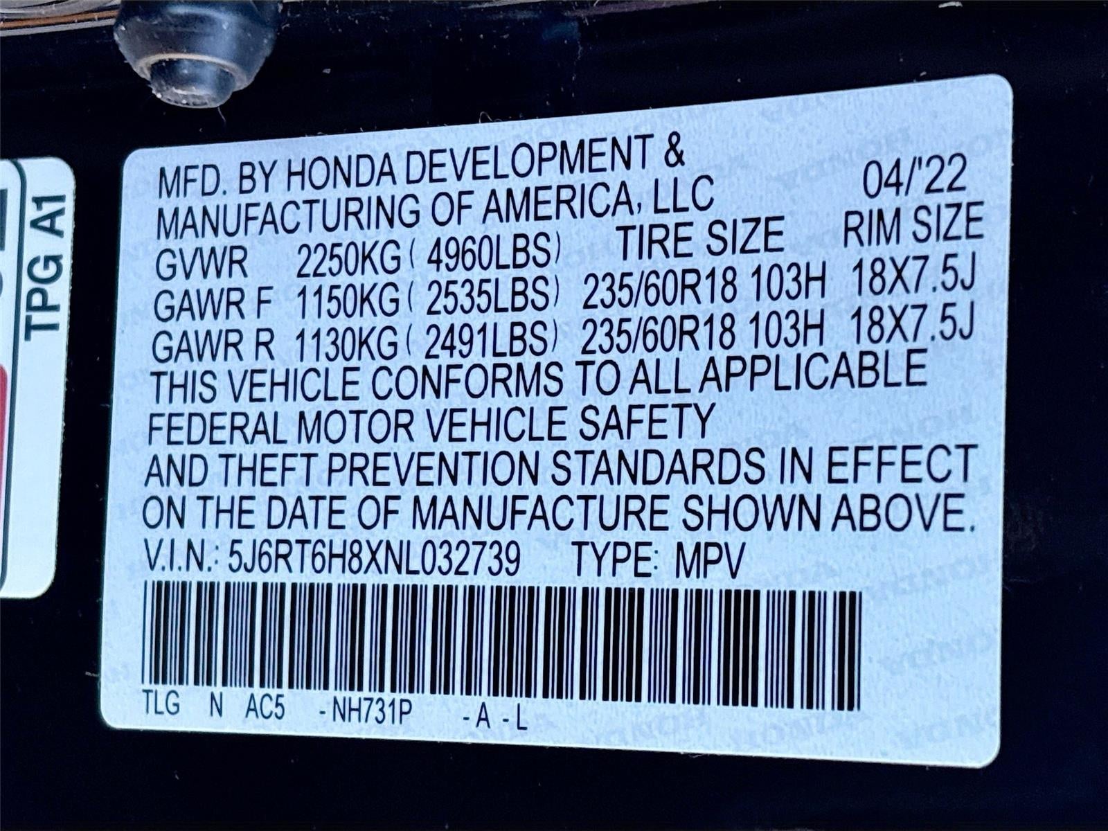 2022 Honda CR-V Hybrid EX-L