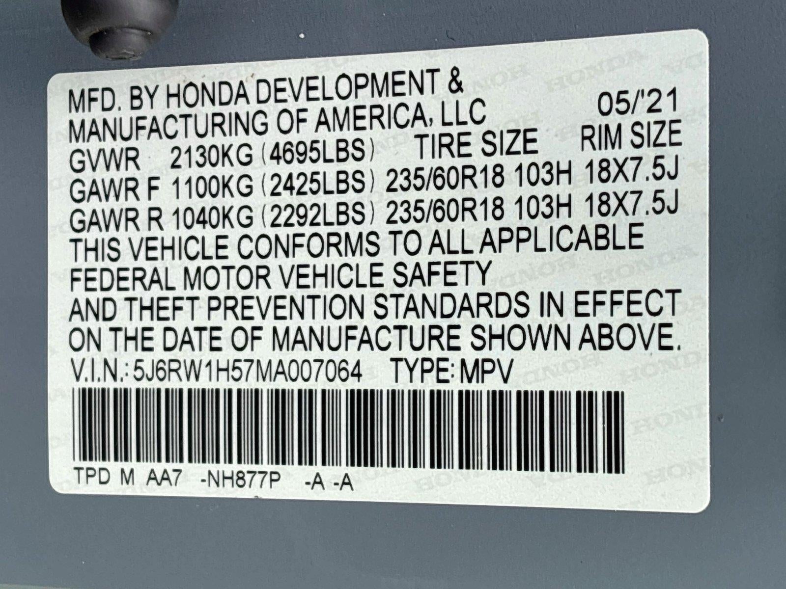 2021 Honda Cr-V EX