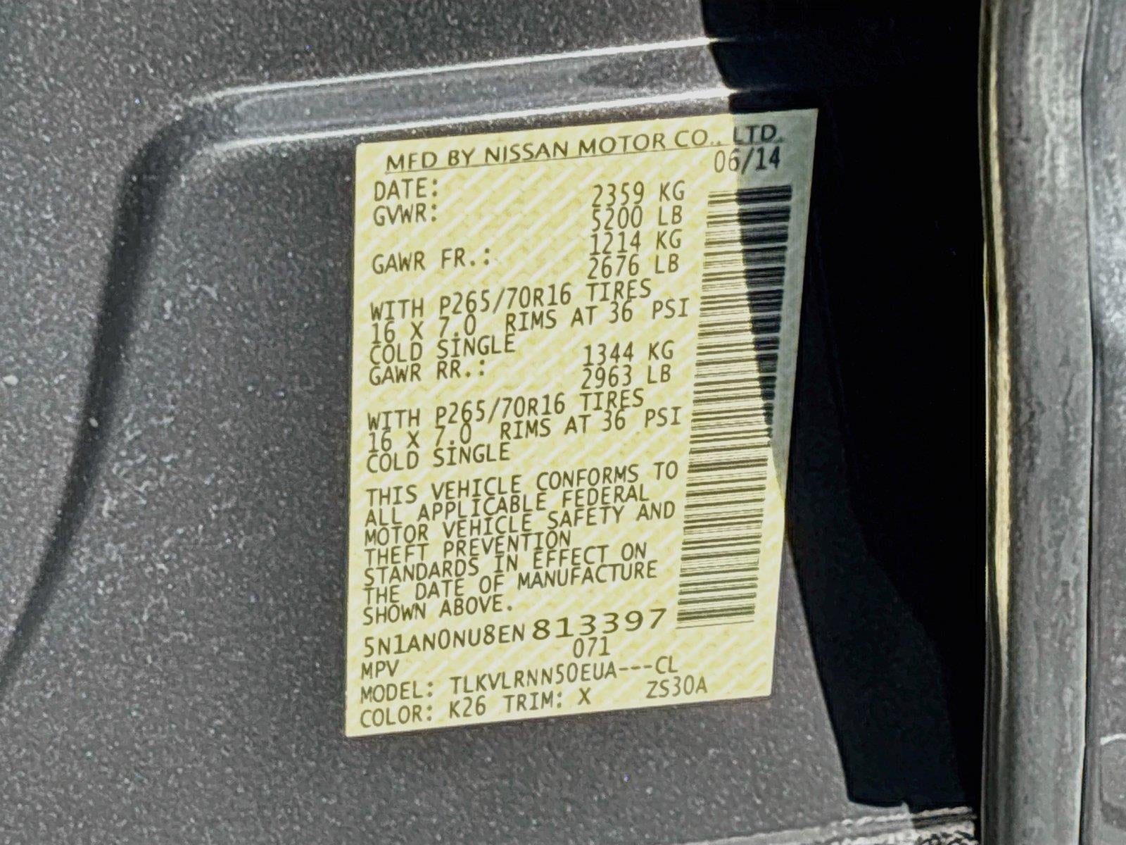 2014 Nissan Xterra S