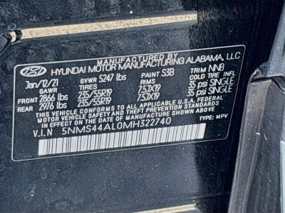 2021 Hyundai Santa Fe Limited