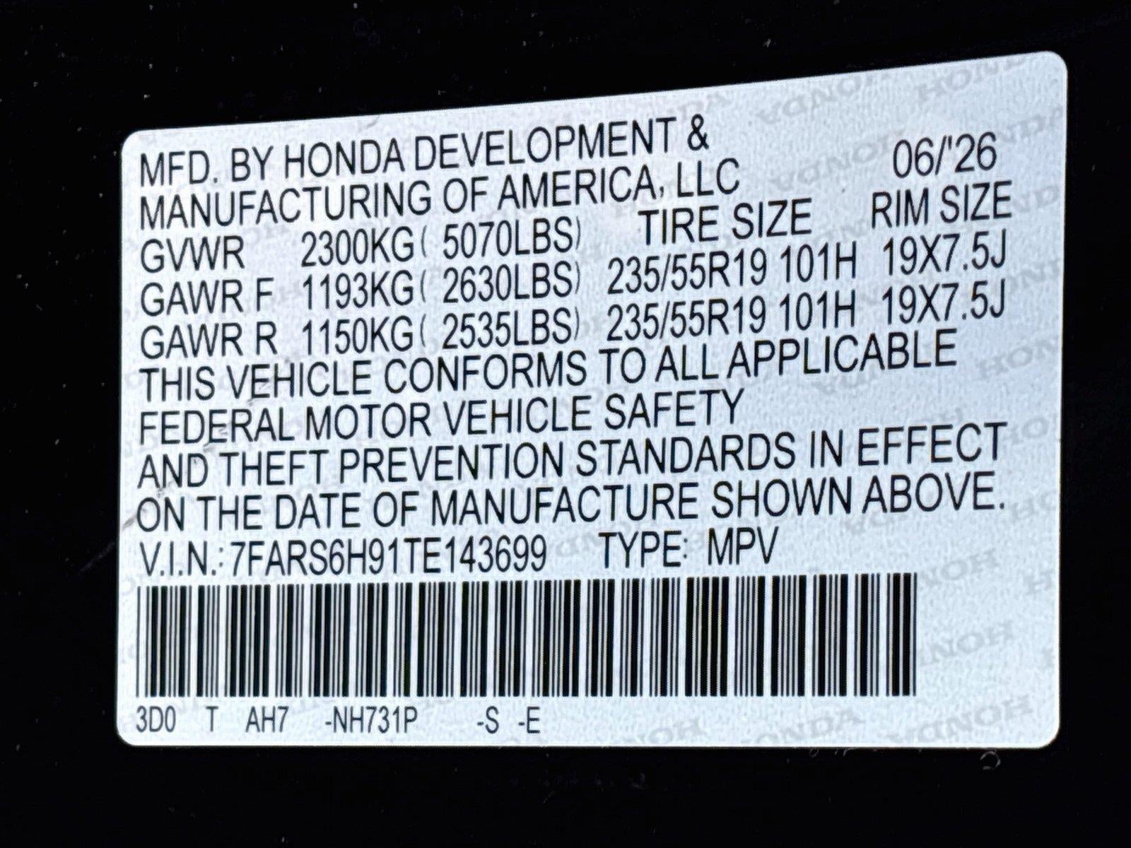 2026 Honda CR-V Hybrid Sport Touring