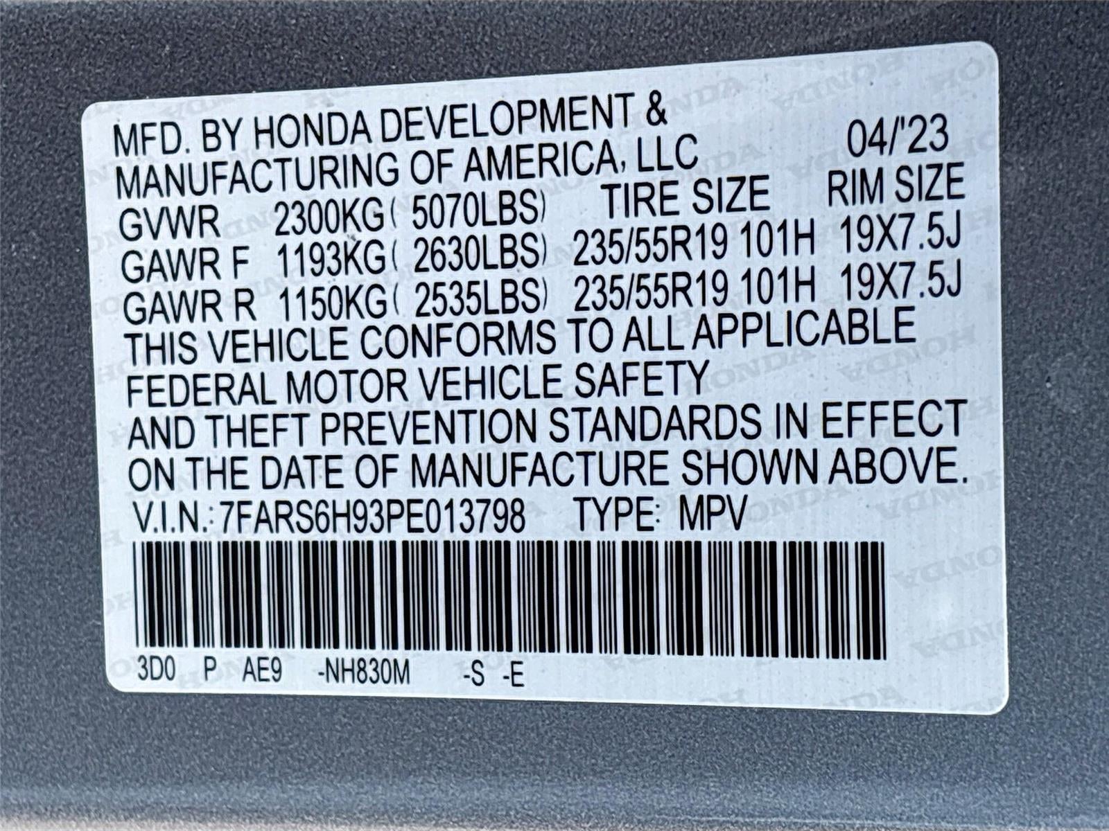 2023 Honda CR-V Hybrid Sport Touring